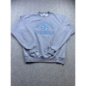 North Carolina Tar Heels Sweatshirt Men Small Gray Champion Crew Neck NCAA M